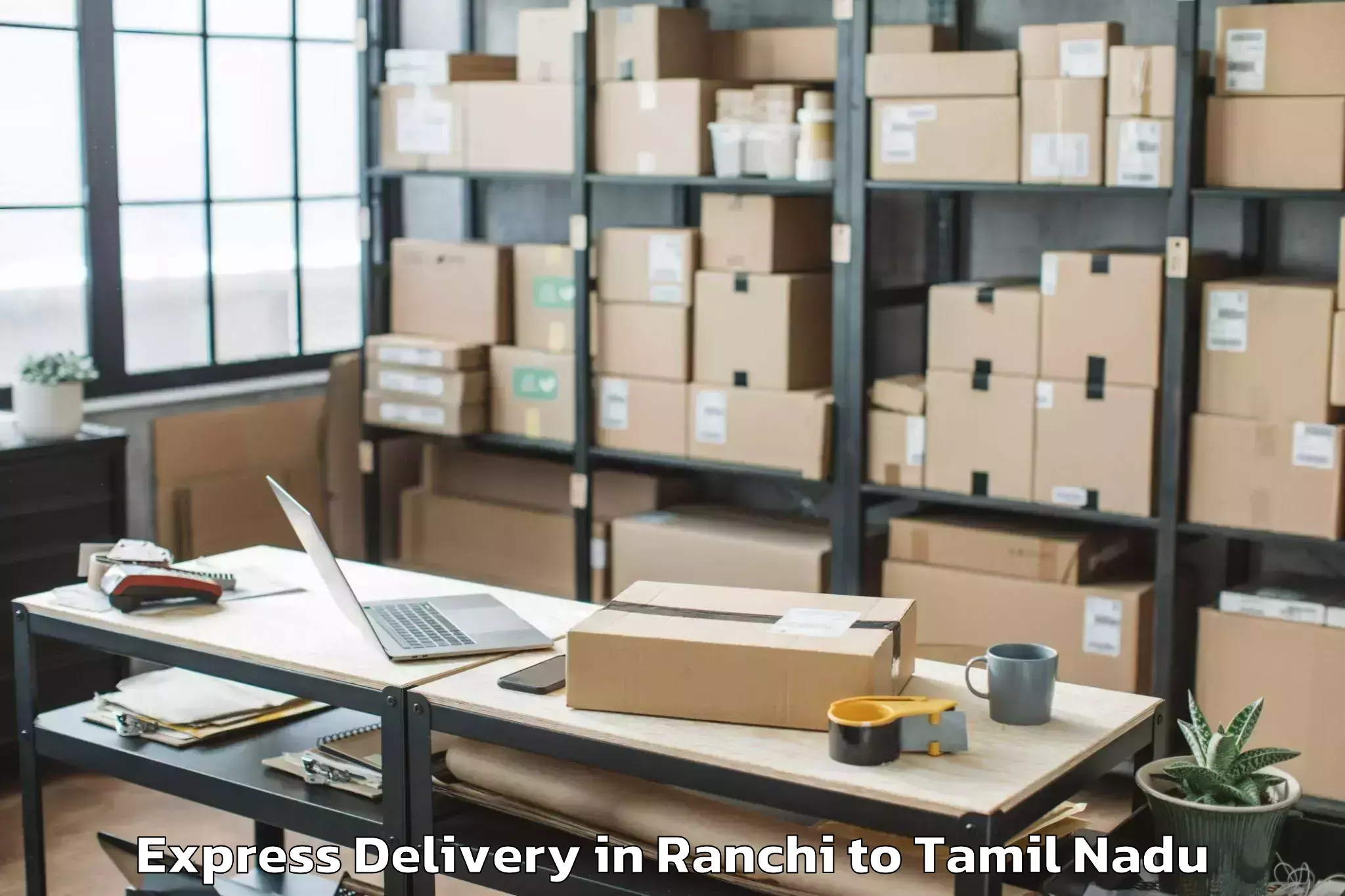 Book Your Ranchi to Mudukulathur Express Delivery Today